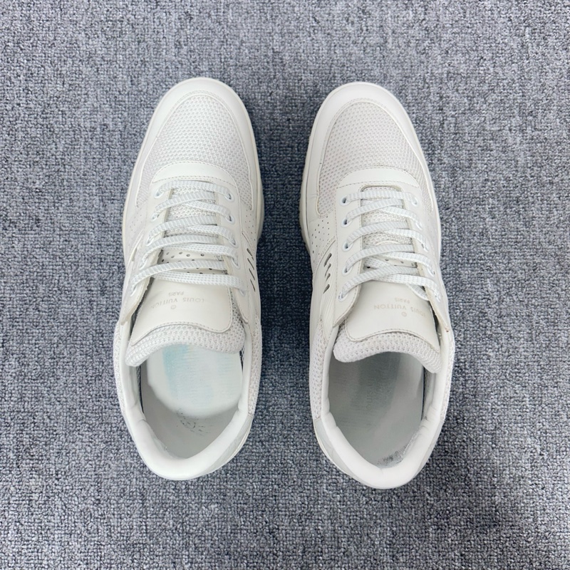 Louis Vuitton 路易威登 LV 白色老花拼接休閒鞋 尺碼：41.5碼 /7.5碼-4