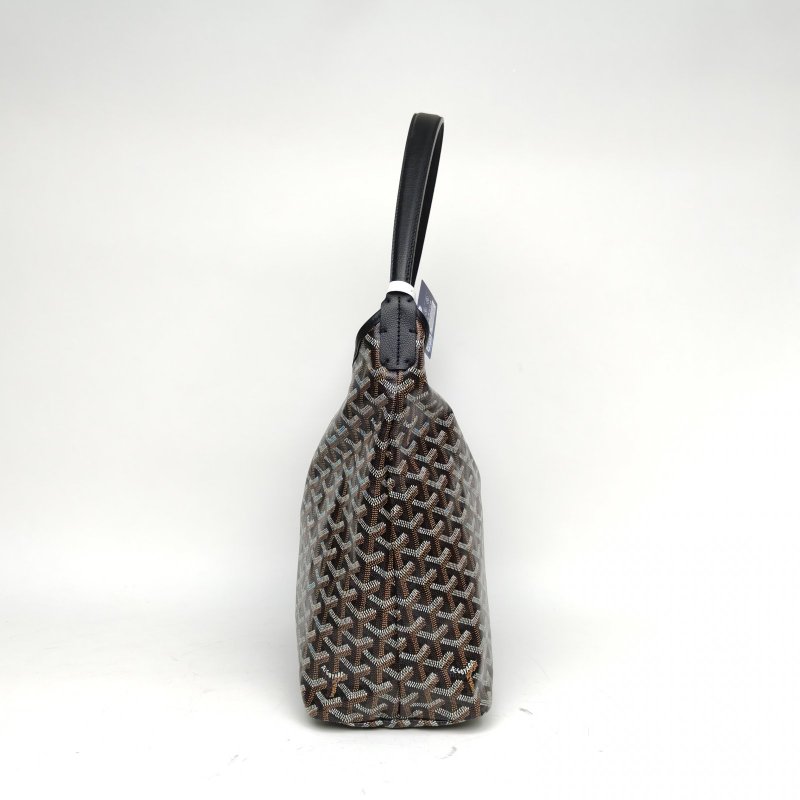 GOYARD BohemeHoboBag子母腋下包黑色PVC銀扣肩背包-1