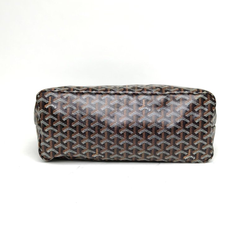 GOYARD BohemeHoboBag子母腋下包黑色PVC銀扣肩背包-4