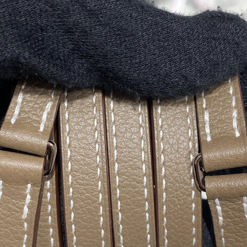HERMES 愛馬仕 Canstance TO GO 斜背包 皮革 大象灰 銀釦-17