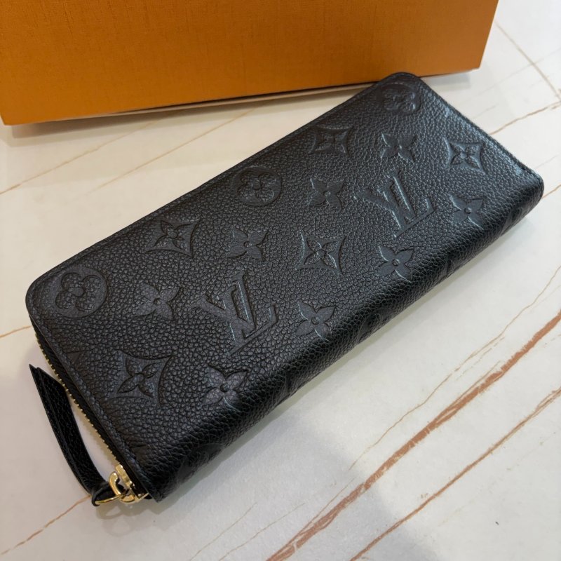 *SHIHNA名牌精品* LV M60171 Clemence 經典花紋全皮革壓紋拉鍊長夾-2