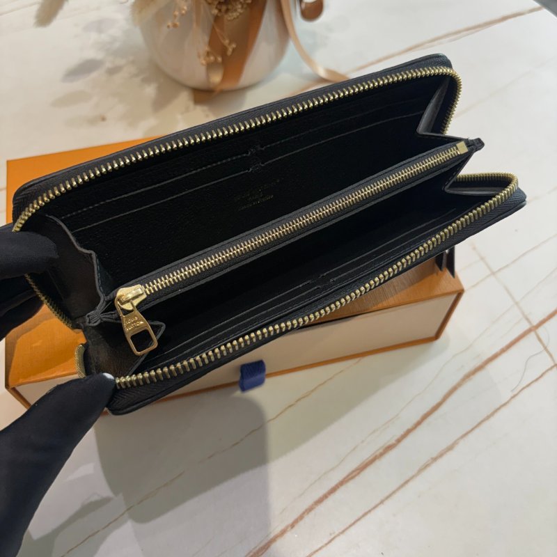 *SHIHNA名牌精品* LV M60171 Clemence 經典花紋全皮革壓紋拉鍊長夾-6