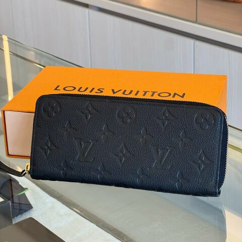 *SHIHNA名牌精品* LV M60171 Clemence 經典花紋全皮革壓紋拉鍊長夾
