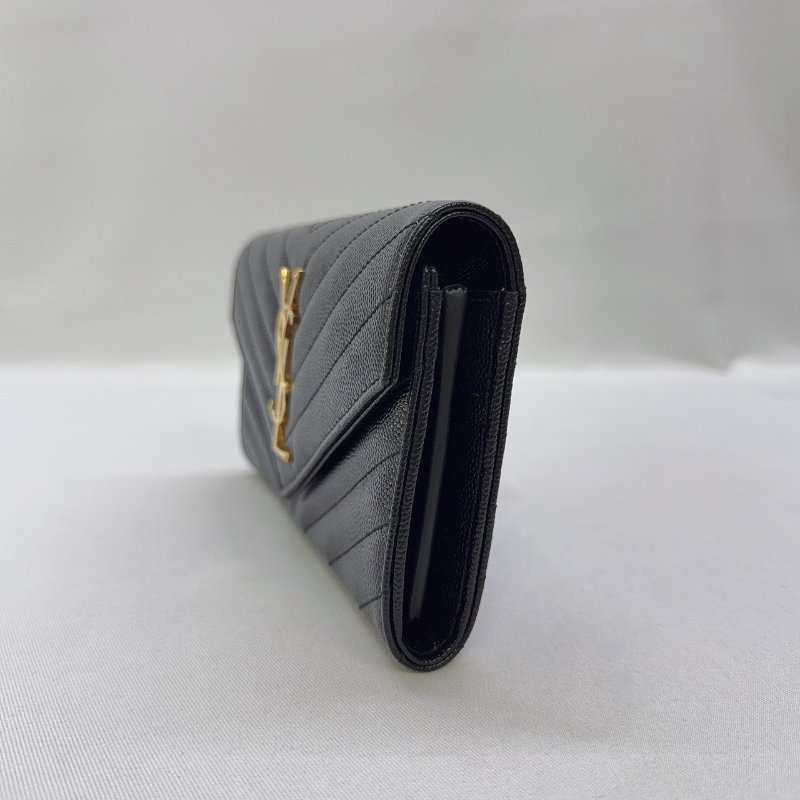 YSL 荔枝皮信封翻蓋長夾-2