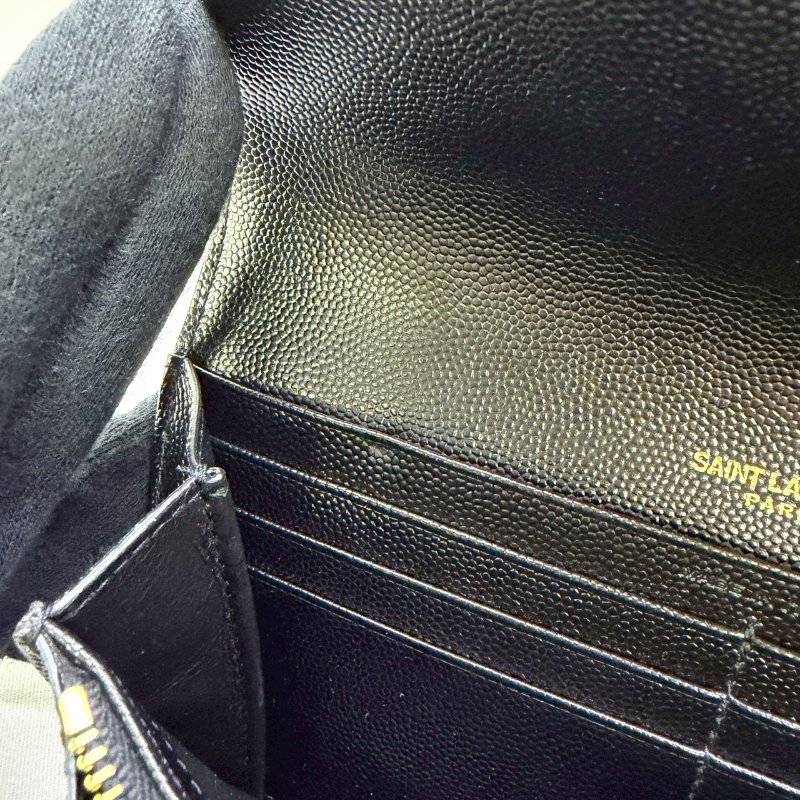 YSL 荔枝皮信封翻蓋長夾-7