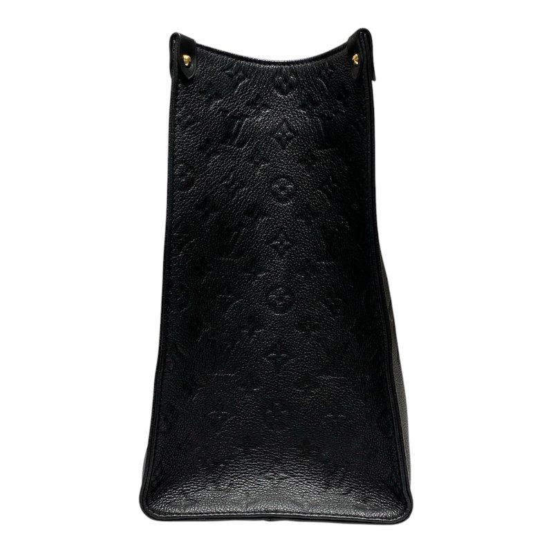 LOUIS VUITTON 路易威登 On The Go GM 托特包 壓紋牛皮 黑色 老花 金釦-2