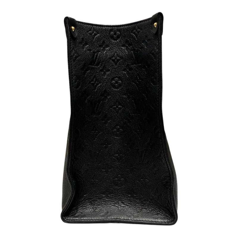 LOUIS VUITTON 路易威登 On The Go GM 托特包 壓紋牛皮 黑色 老花 金釦-3