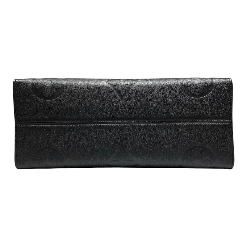 LOUIS VUITTON 路易威登 On The Go GM 托特包 壓紋牛皮 黑色 老花 金釦-5