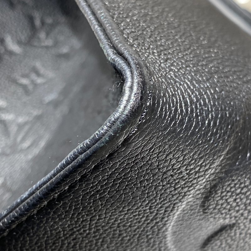 LOUIS VUITTON 路易威登 On The Go GM 托特包 壓紋牛皮 黑色 老花 金釦-8