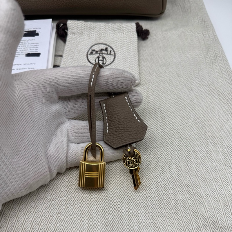 🔥全🆕全套 Hermes愛馬仕birkin25大象灰金扣 togo 皮 w刻 ❤️正品保障-8
