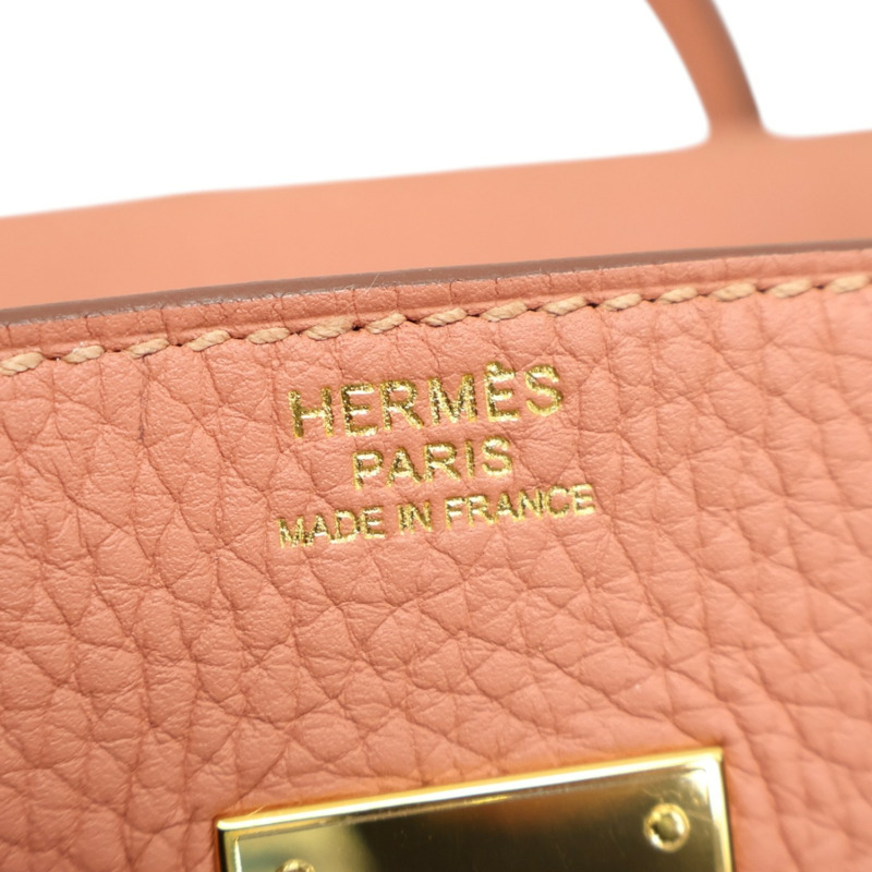 龍蝦粉色 Togo牛皮 Birkin 30 手提包 口Q刻【HERMES 愛馬仕】-5