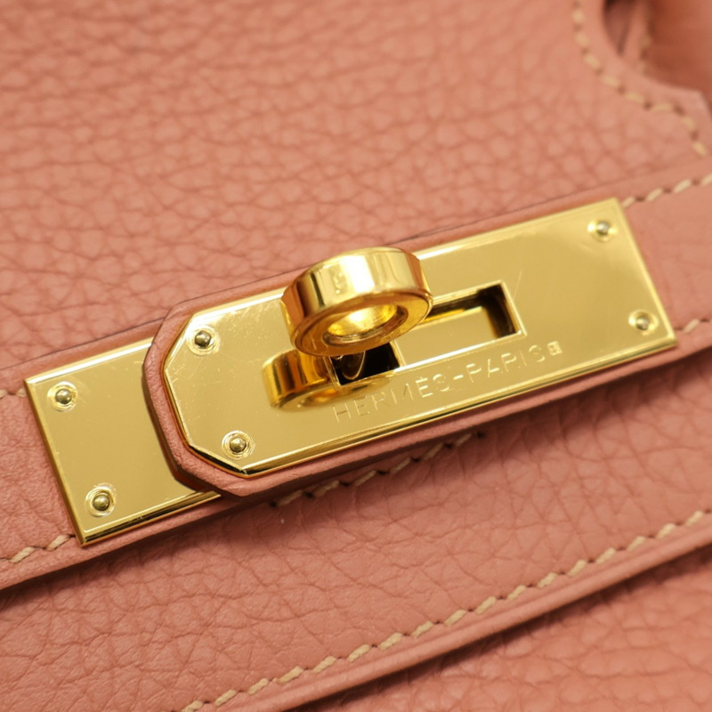 龍蝦粉色 Togo牛皮 Birkin 30 手提包 口Q刻【HERMES 愛馬仕】-7
