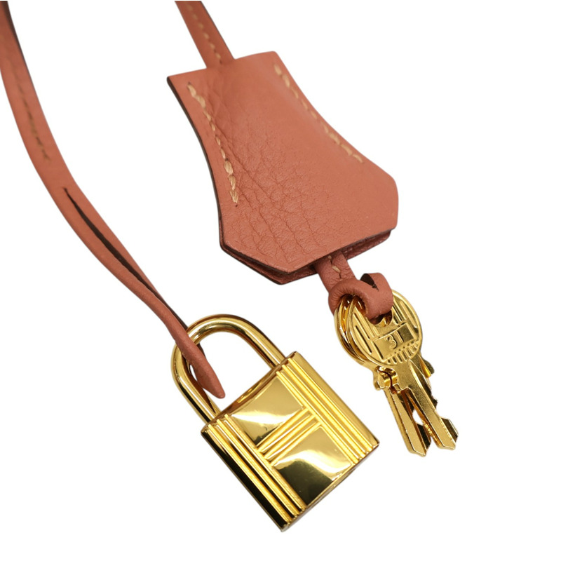龍蝦粉色 Togo牛皮 Birkin 30 手提包 口Q刻【HERMES 愛馬仕】-11