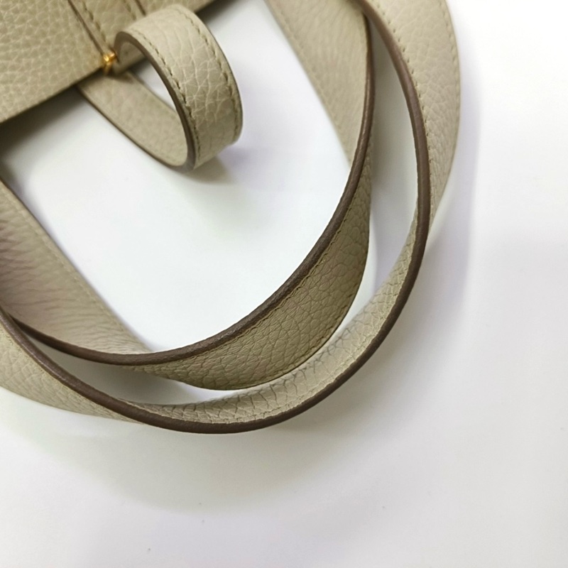 🆕愛馬仕HERMES Picotin Lock 18 奶昔白Clemence牛皮菜籃子手提包 金色五金 U刻 99新✨正品保障❤️-6