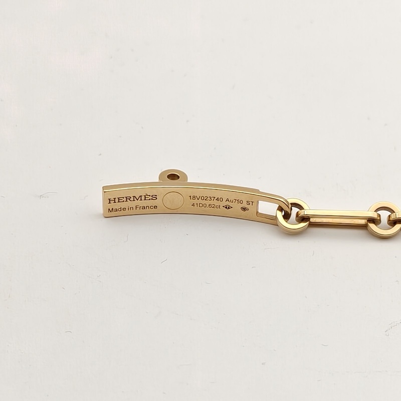 HERMES kellychaine手鏈18K黃金/鑽石ST-1