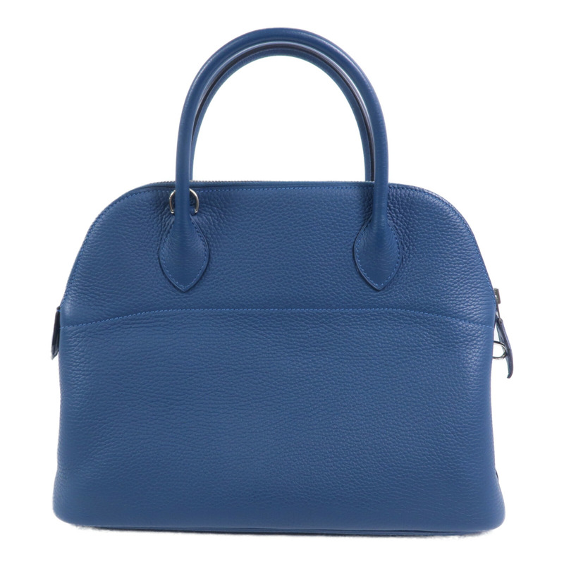 HERMES Togo皮革Bolide 31手挽袋Bleu Colvert-1
