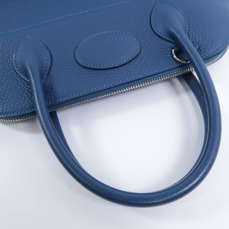 HERMES Togo皮革Bolide 31手挽袋Bleu Colvert-5