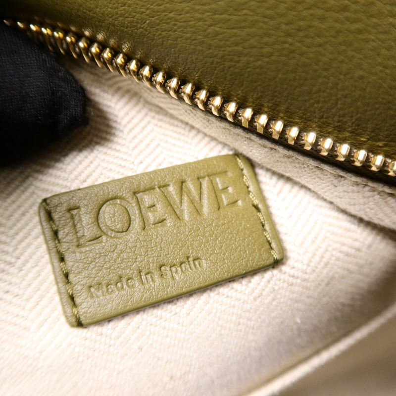 LOEWE 牛皮皮革Puzzle Small手挽肩背兩用袋-5