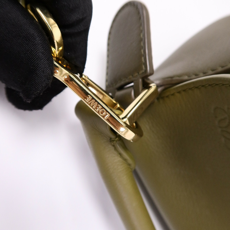 LOEWE 牛皮皮革Puzzle Small手挽肩背兩用袋-6
