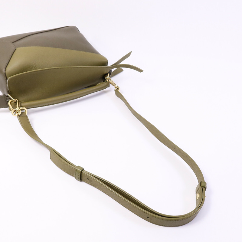 LOEWE 牛皮皮革Puzzle Small手挽肩背兩用袋-9