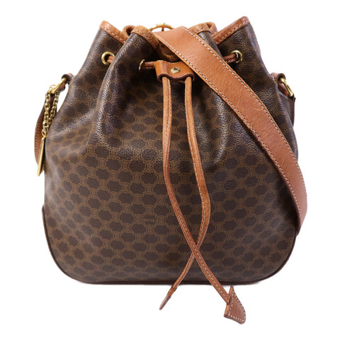 CELINE 塗層帆布Vintage Bucket Bag肩背袋