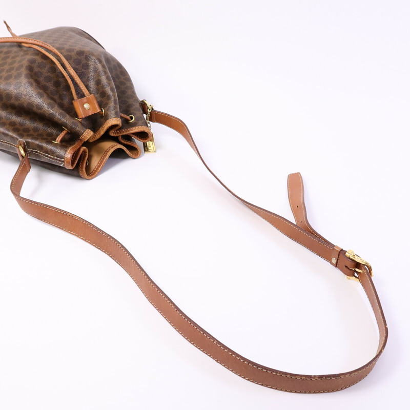 CELINE 塗層帆布Vintage Bucket Bag肩背袋-8