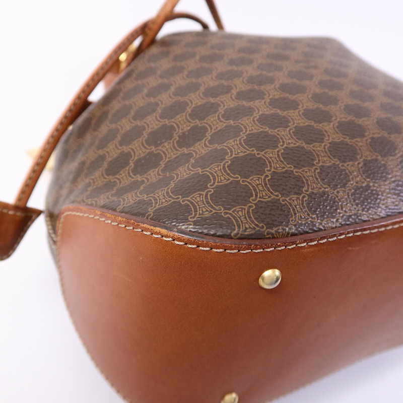CELINE 塗層帆布Vintage Bucket Bag肩背袋-10