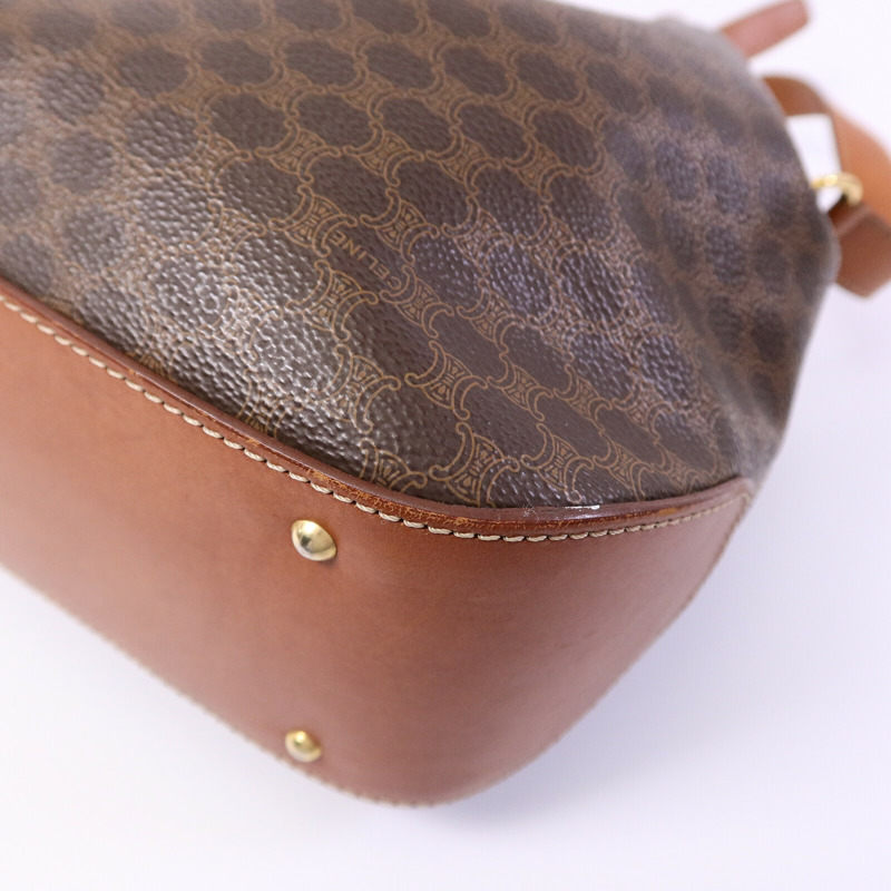 CELINE 塗層帆布Vintage Bucket Bag肩背袋-11
