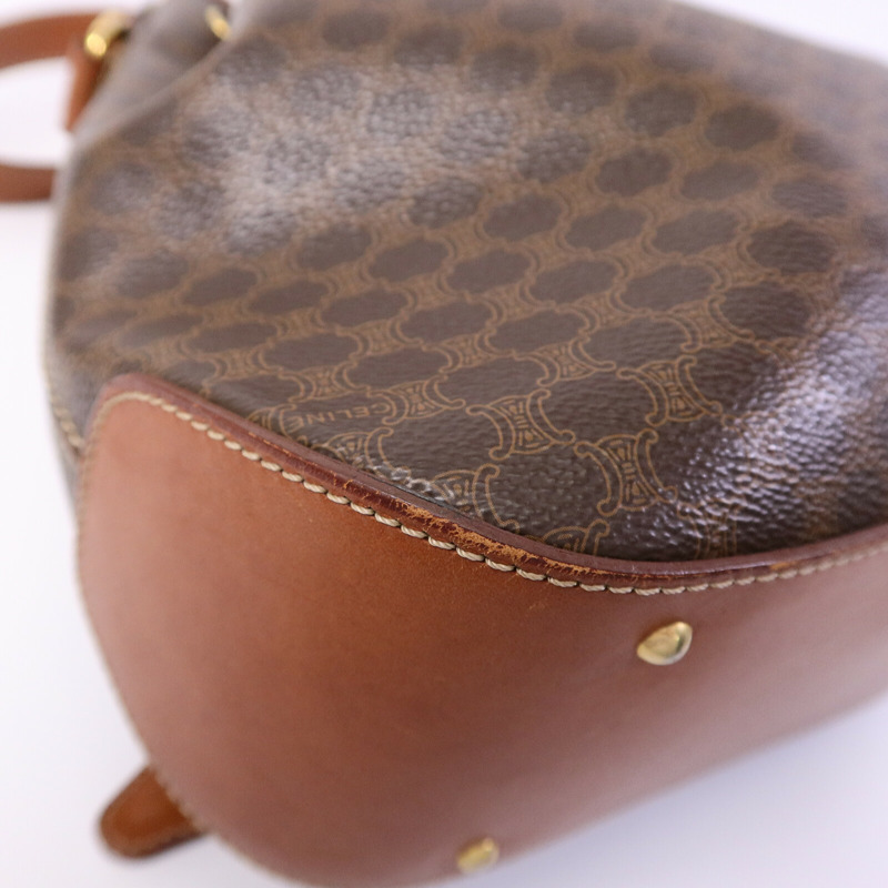 CELINE 塗層帆布Vintage Bucket Bag肩背袋-12