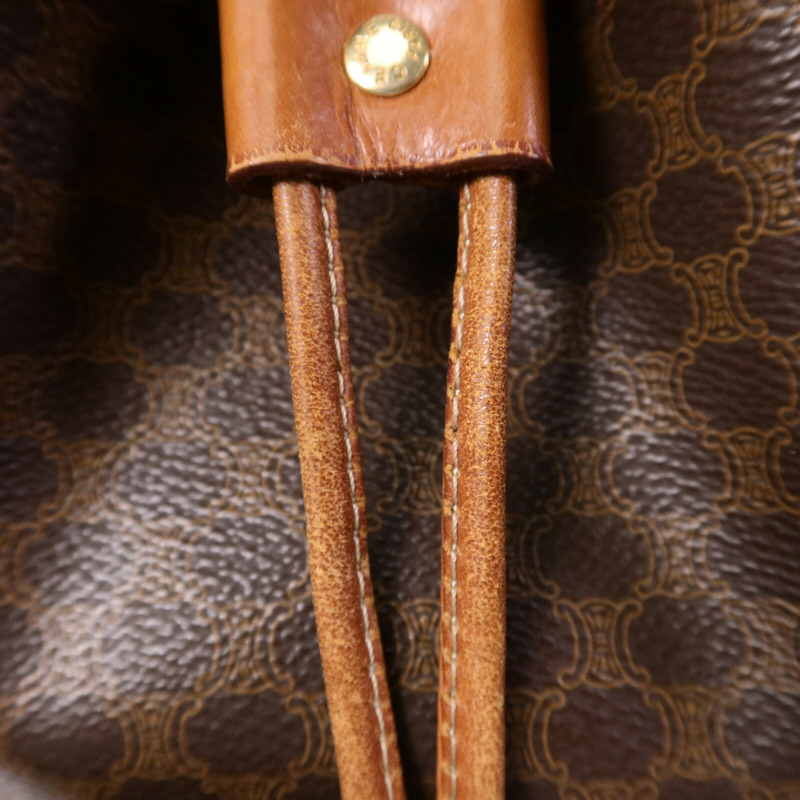 CELINE 塗層帆布Vintage Bucket Bag肩背袋-14