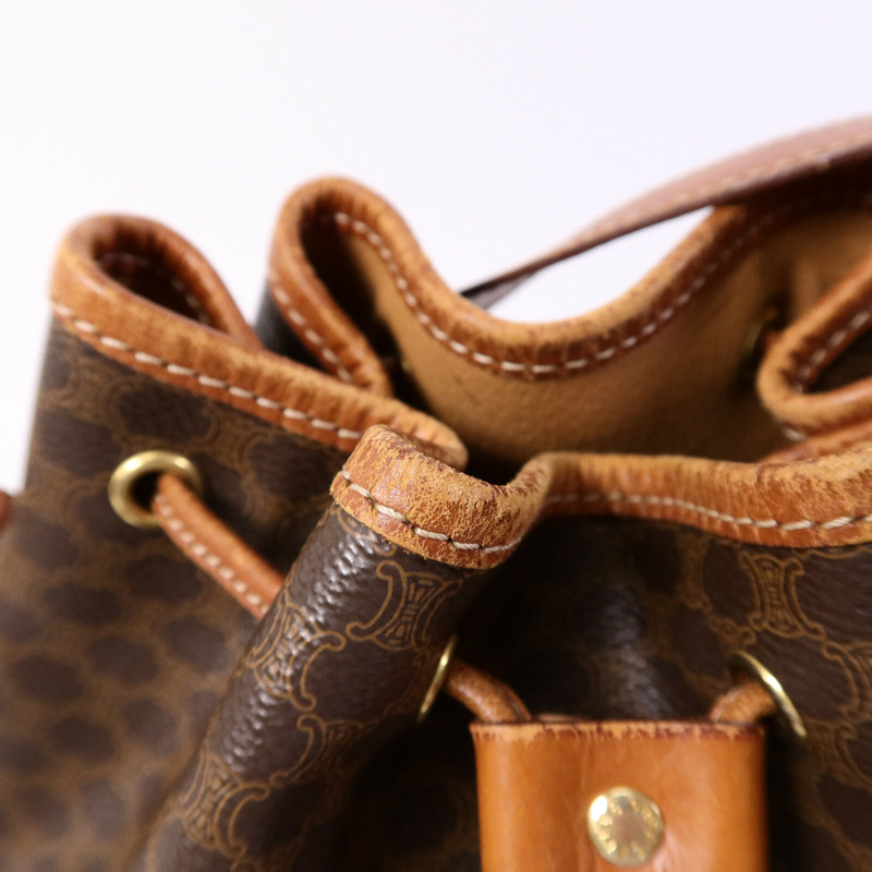 CELINE 塗層帆布Vintage Bucket Bag肩背袋-16