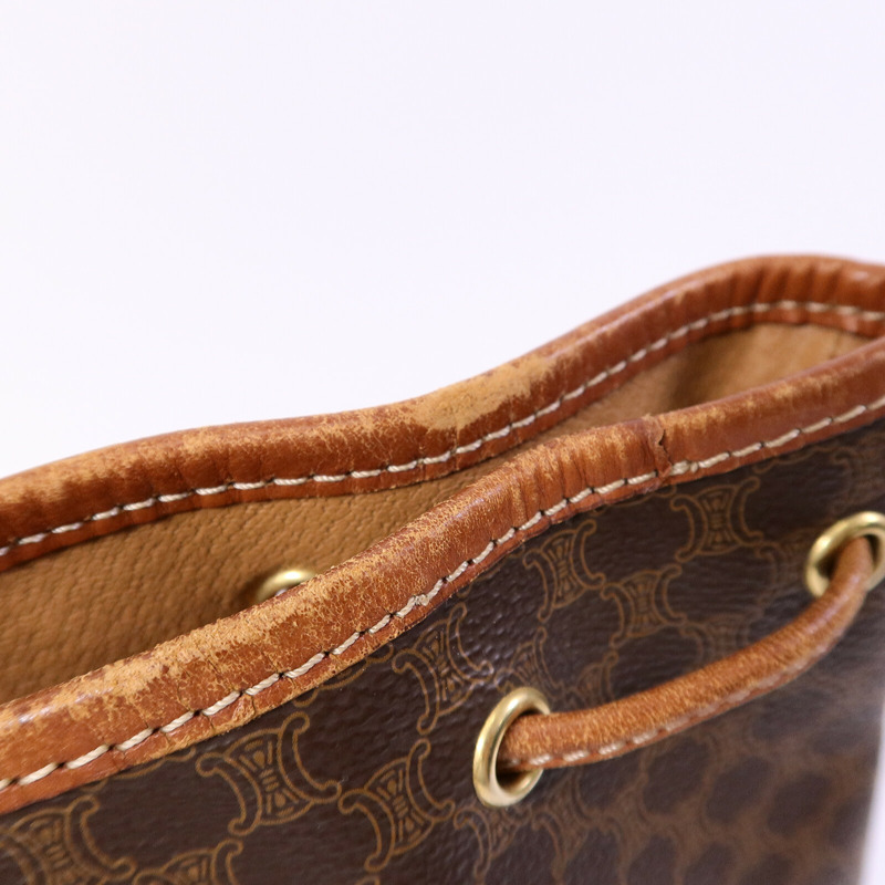 CELINE 塗層帆布Vintage Bucket Bag肩背袋-20