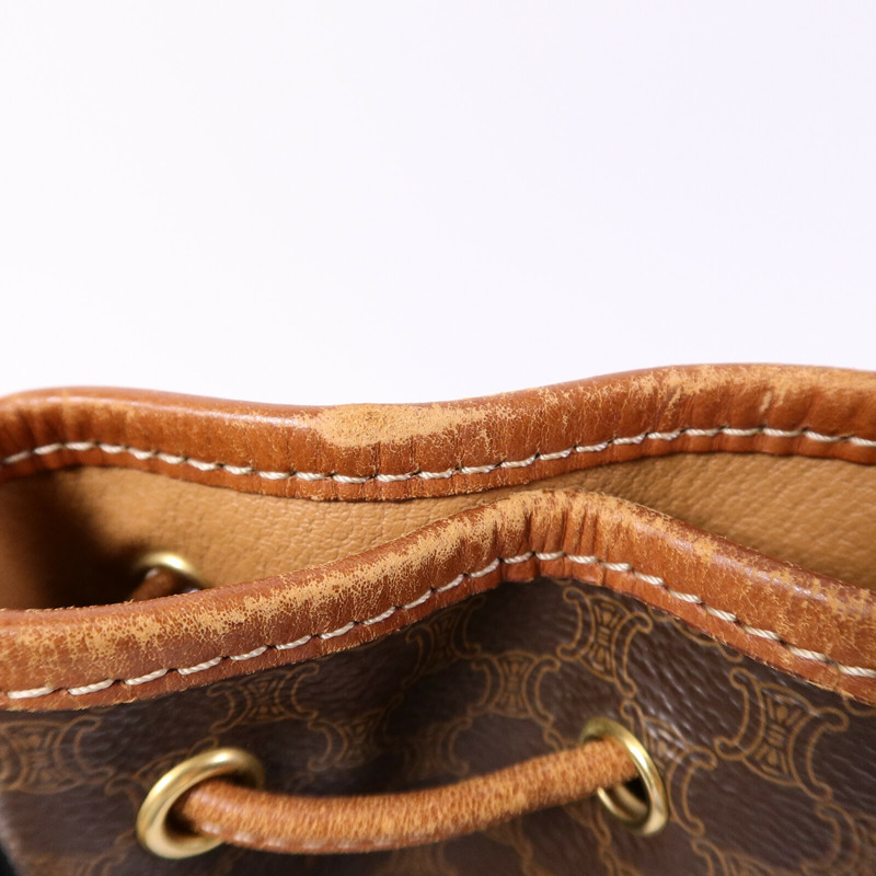 CELINE 塗層帆布Vintage Bucket Bag肩背袋-21