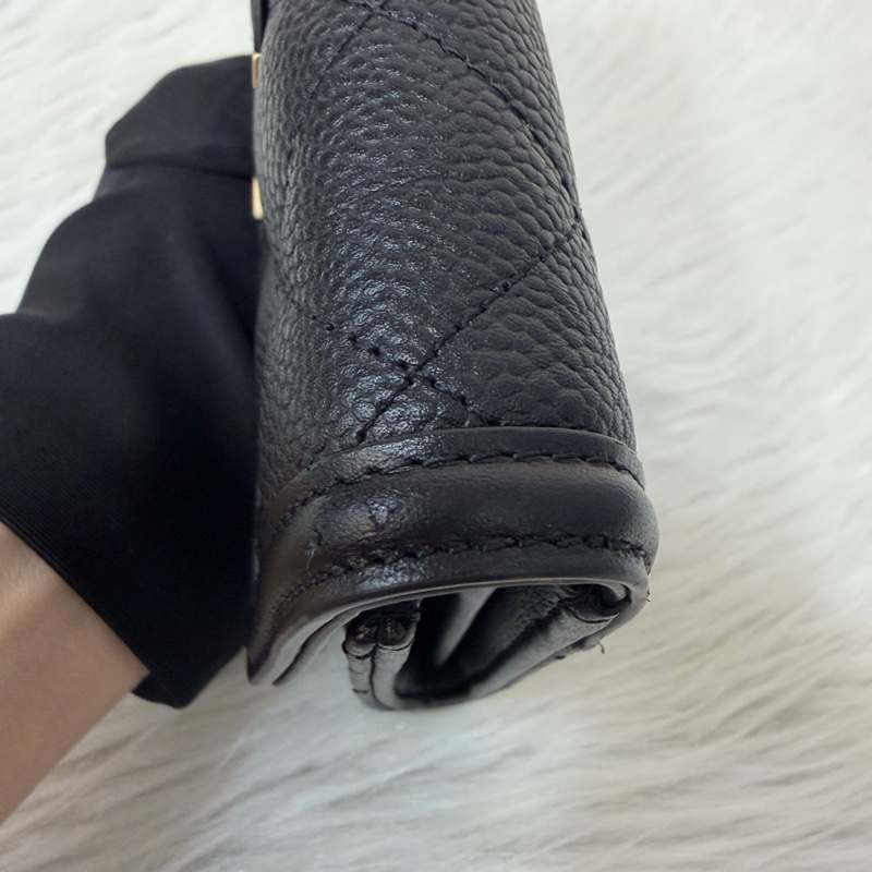 CHANEL A84448黑荔枝皮 大雙C金釦 掀蓋 釦式 長夾-18