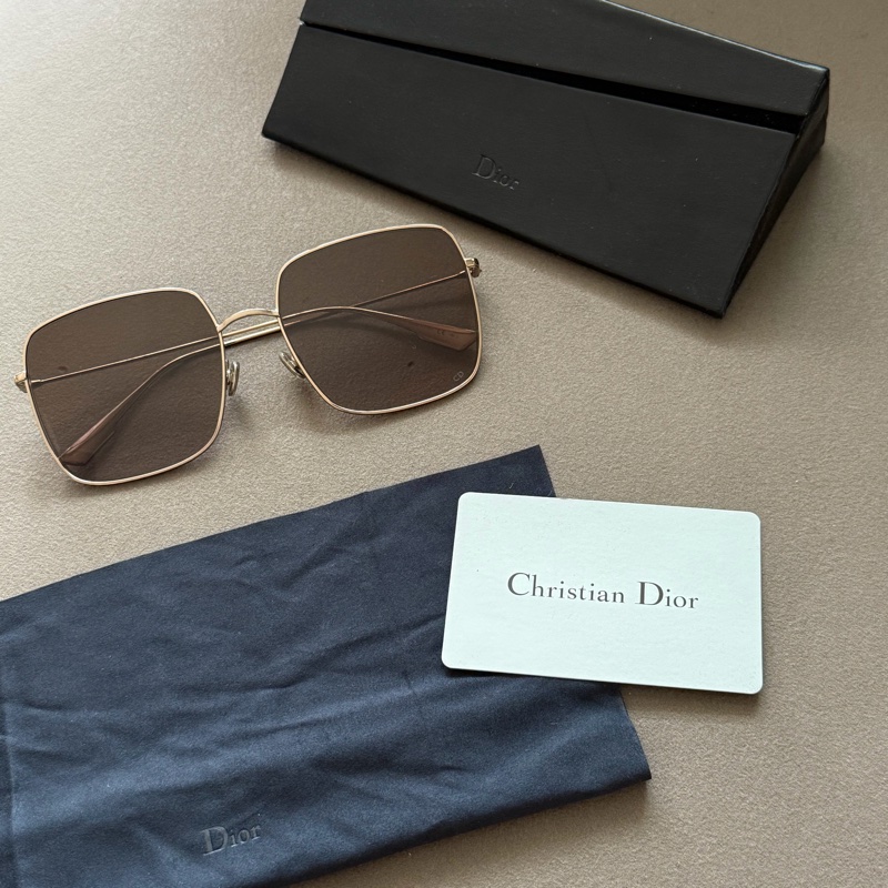 DIOR | 方框咖啡微透太陽眼鏡-0