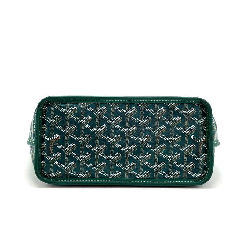 ✨99新🆕GOYARD 戈雅 mini Tote包購物袋單肩手提包 綠色 22年編碼 ❤️最洋氣的綠色老花 輕便能裝超實用的一隻 正品❤️-4