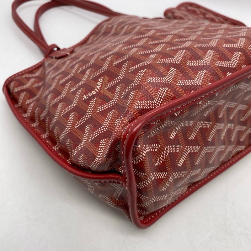 ✨26年5月票！全新💚Goyard/戈雅mini Tote 大紅色迷你雙面托特包肩背包 💛正品保障-1