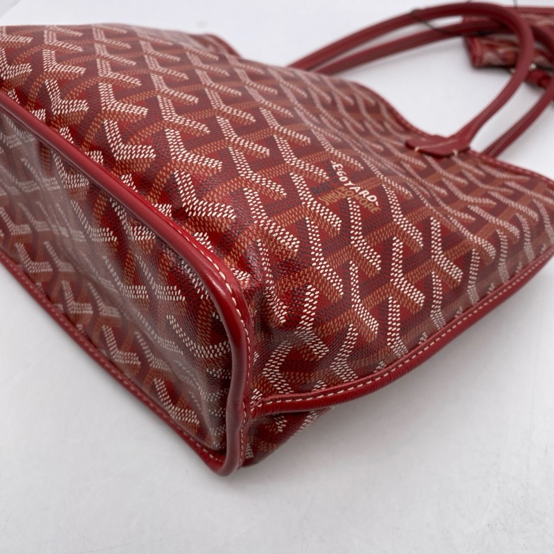 ✨26年5月票！全新💚Goyard/戈雅mini Tote 大紅色迷你雙面托特包肩背包 💛正品保障-2