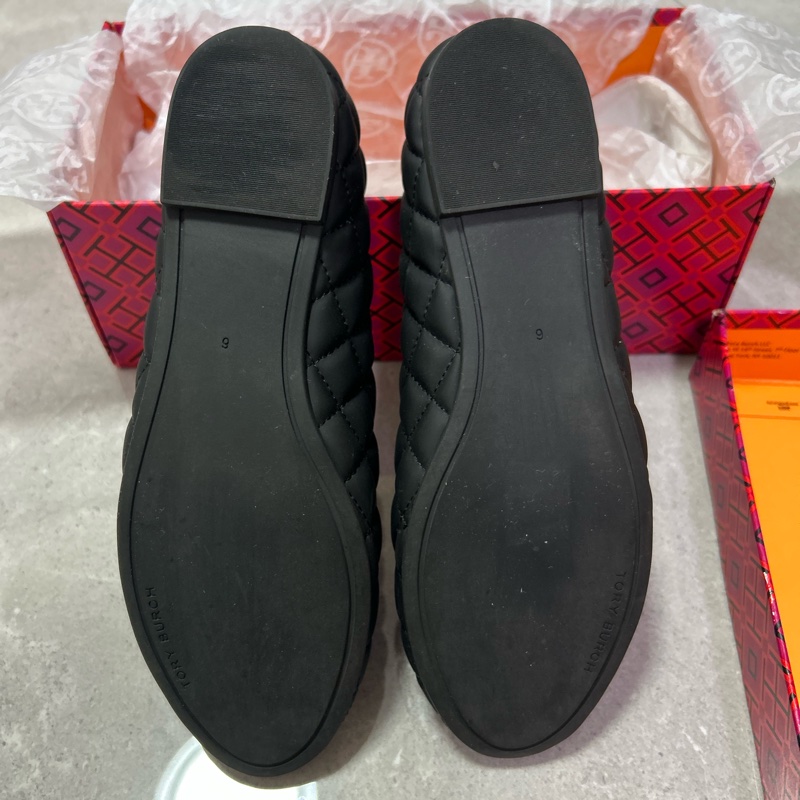 Tory Burch Minnie Quilted Ballet Flats 絎縫平底鞋 (黑色)-8