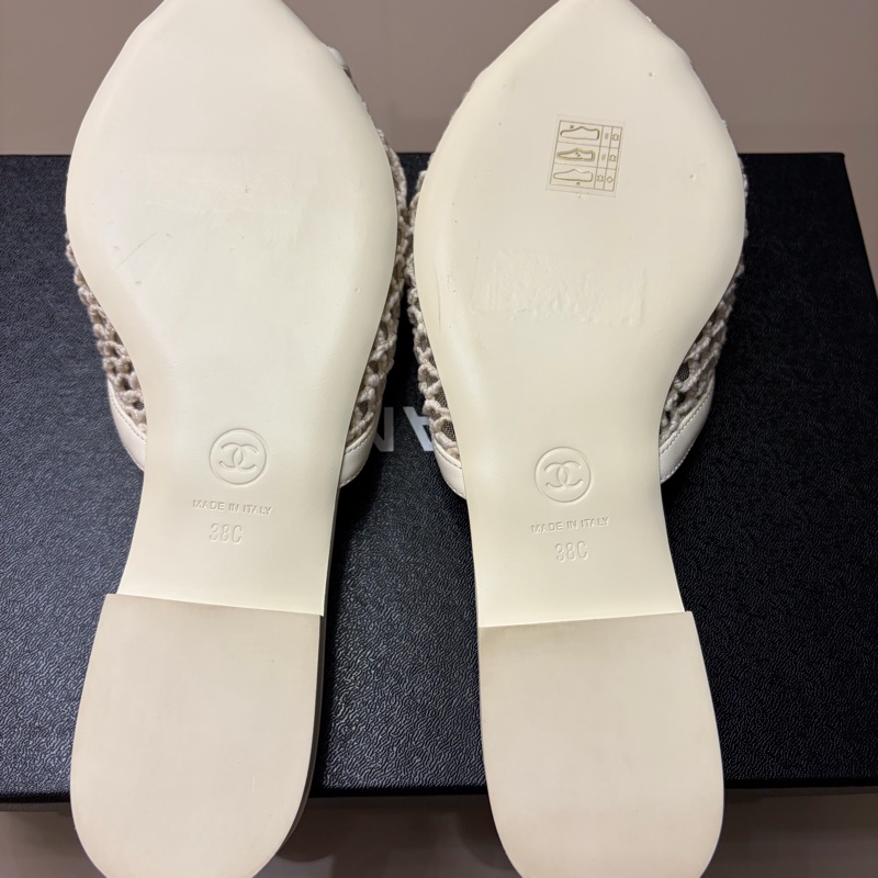 Chanel 最新2026渡假系列特展限量款矮跟拖鞋-4