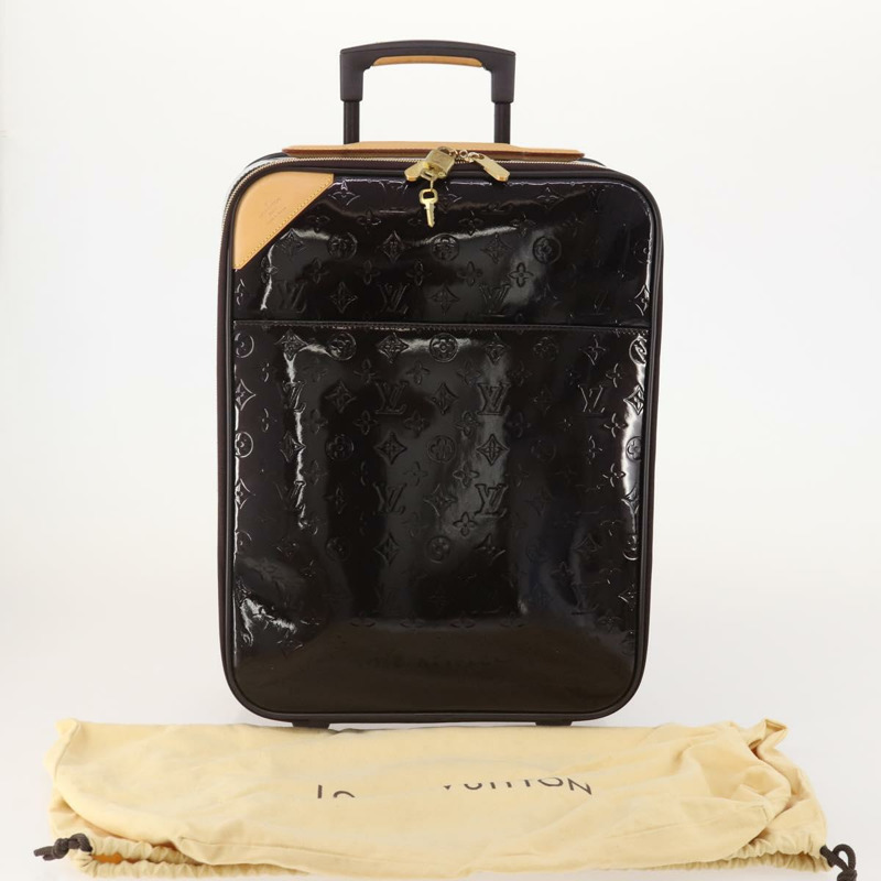 【日本直送】路易威登 Monogram Vernis Pegas 45 行李箱 Amarante M91277 LV 正品 179182A-11
