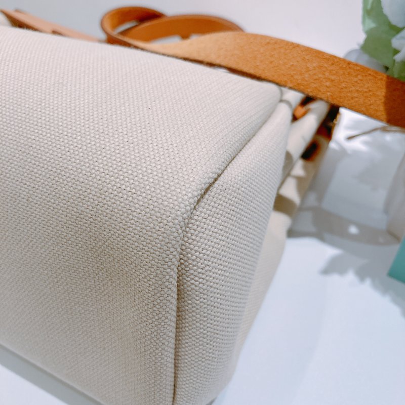 TW4839 Hermes 愛馬仕 手提單肩包 帆布拼皮 金扣Herbag 31 Canvas Gold x GHW-3