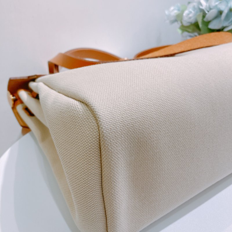 TW4839 Hermes 愛馬仕 手提單肩包 帆布拼皮 金扣Herbag 31 Canvas Gold x GHW-4