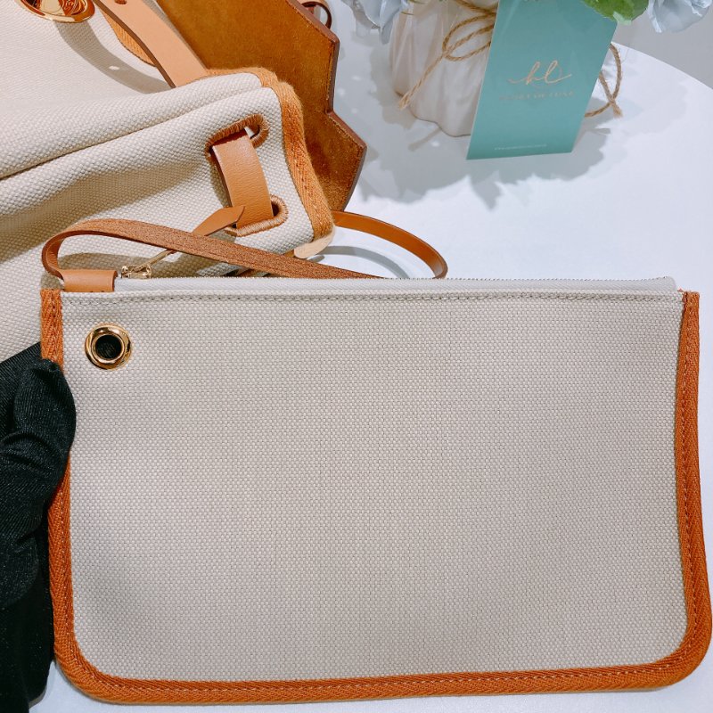 TW4839 Hermes 愛馬仕 手提單肩包 帆布拼皮 金扣Herbag 31 Canvas Gold x GHW-18