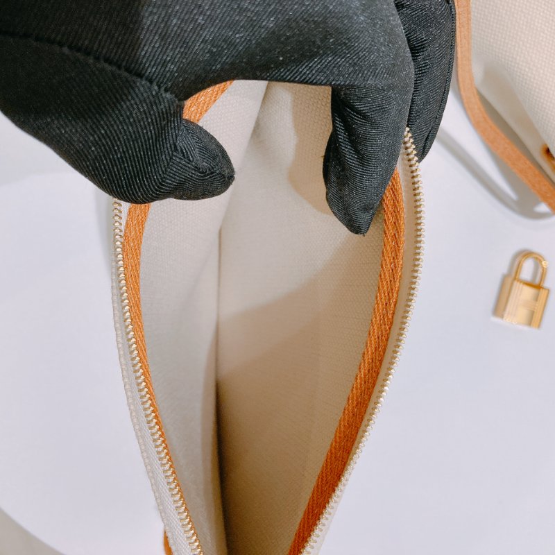 TW4839 Hermes 愛馬仕 手提單肩包 帆布拼皮 金扣Herbag 31 Canvas Gold x GHW-19