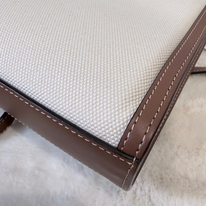 BURBERRY✨8031746 POCKET雙色帆布郵差包斜背包手提包-9