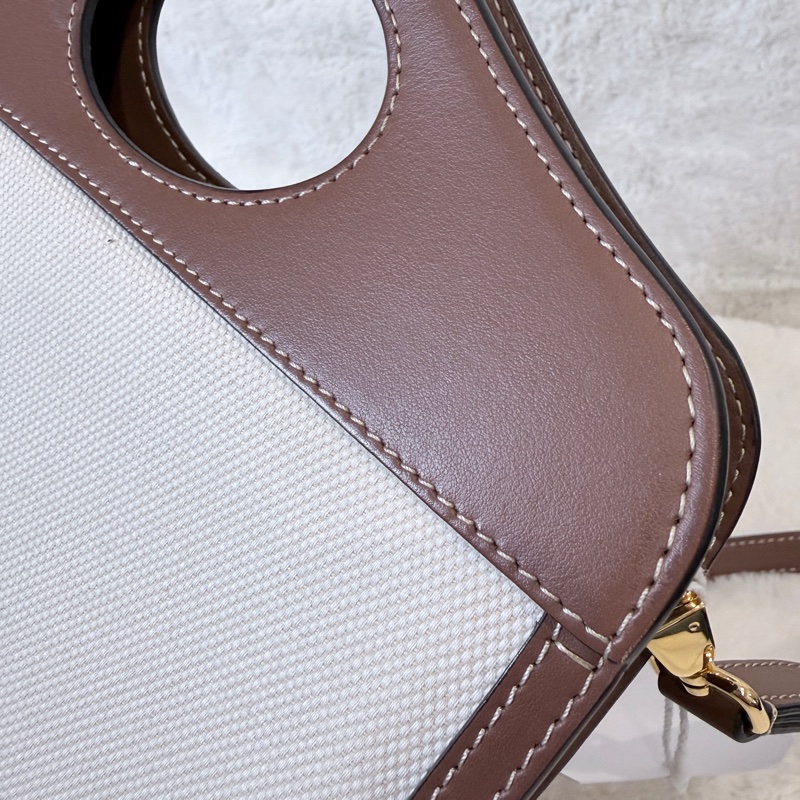 BURBERRY✨8031746 POCKET雙色帆布郵差包斜背包手提包-10