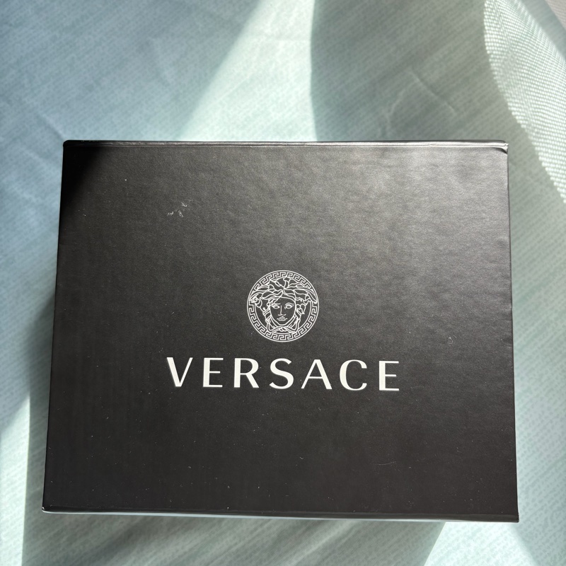 Versace銀色美杜莎頭像扣 黑色皮帶 85公分 全新未用-6