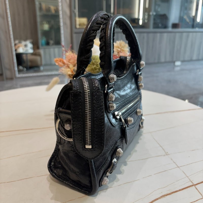 *SHIHNA名牌精品* Balenciaga mini city 銀釦機車包-2