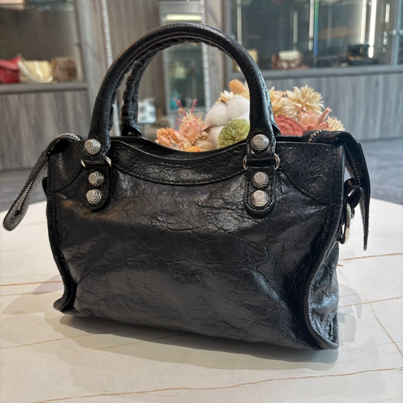 *SHIHNA名牌精品* Balenciaga mini city 銀釦機車包-3